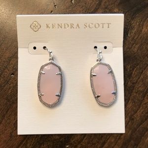 Kendra Scott “Dani” Rose Quartz Earrings